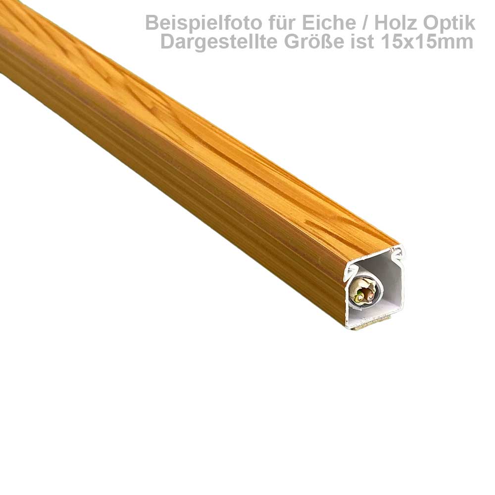 100x40 mm Kabelkanal Eiche zum Schrauben 1m