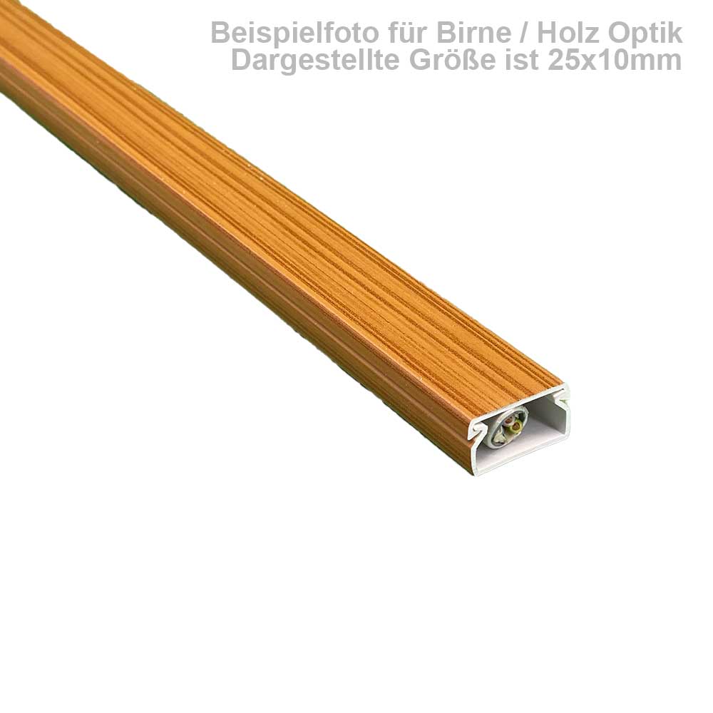 60x40 mm Kabelkanal Birne zum Schrauben 2x 1m