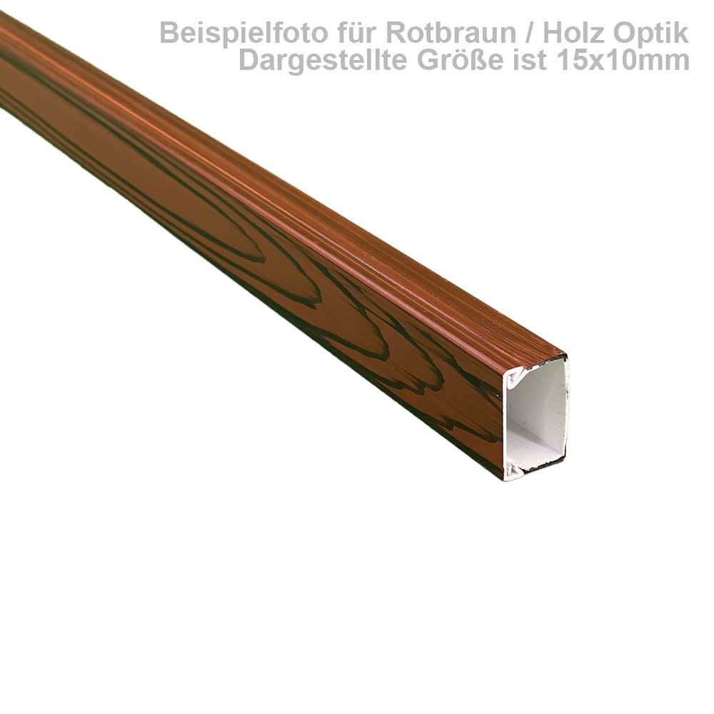 Kabelkanal Rot Braun - 2x1m 15X10x2000mmRot Braun - 2x1m