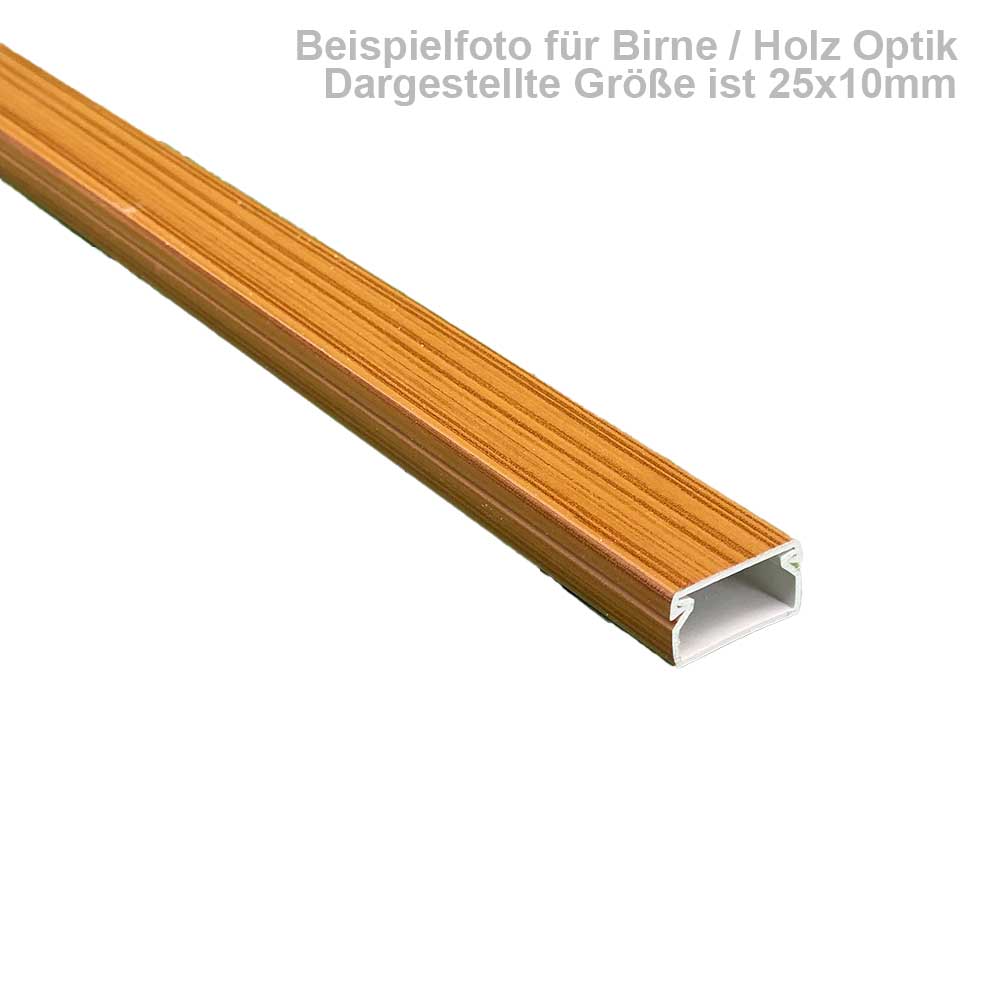 60x15 mm Kabelkanal Birne Selbstklebend 2x 1m