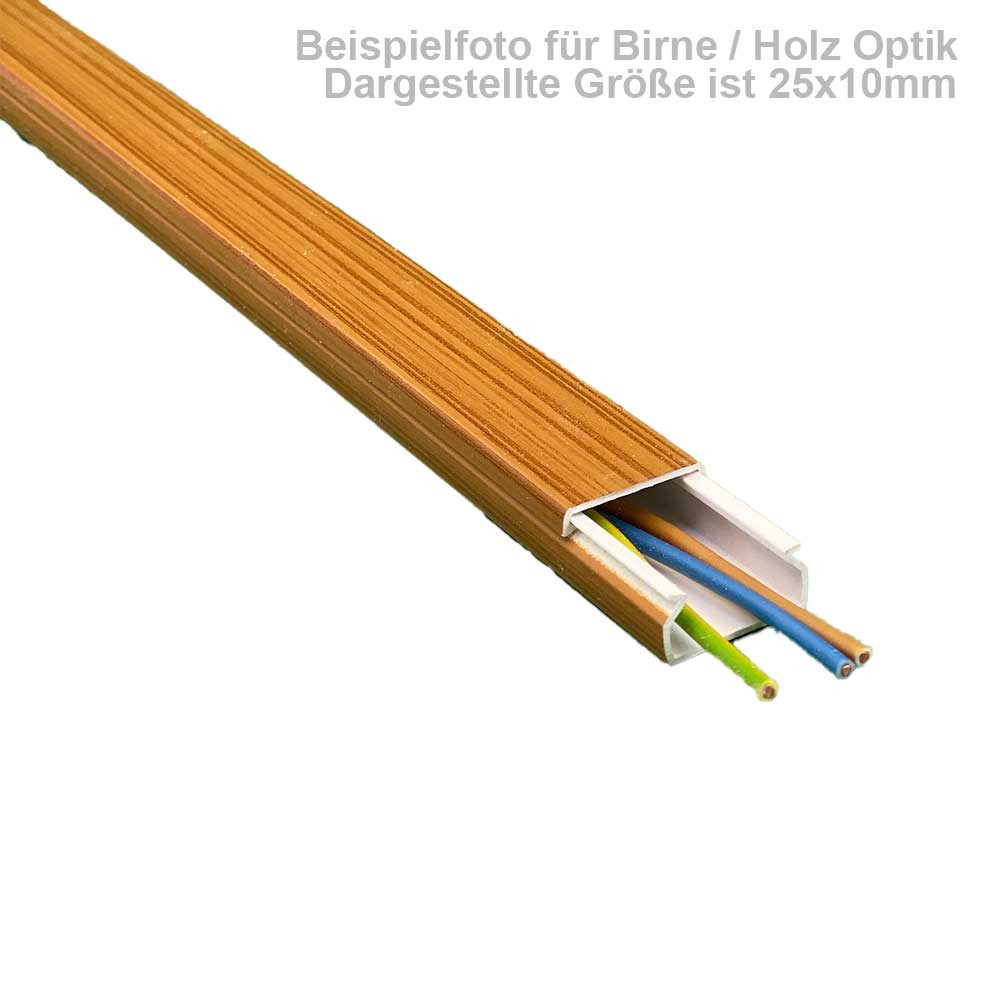 25x25 mm Kabelkanal Birne Selbstklebend - 2x 1m