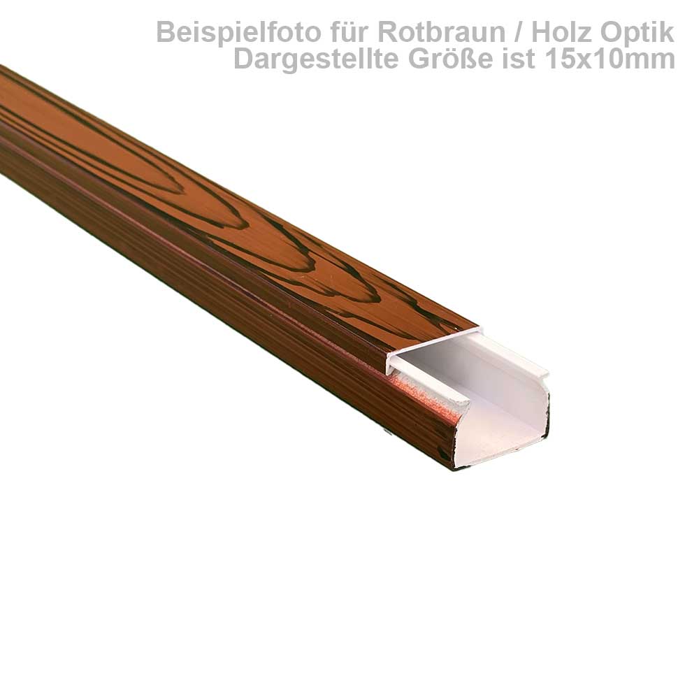 Kabelkanal Rot Braun (Selbstklebend) - 2x1m 10X8X2000mm Rot Braun Selbstklebend - 2x1m