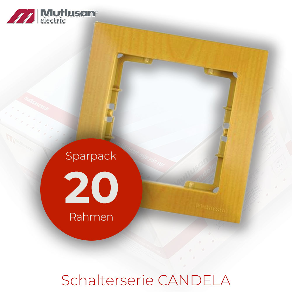 Sparset 20x 1 fach Rahmen Eiche CANDELA Holz Optik Serie