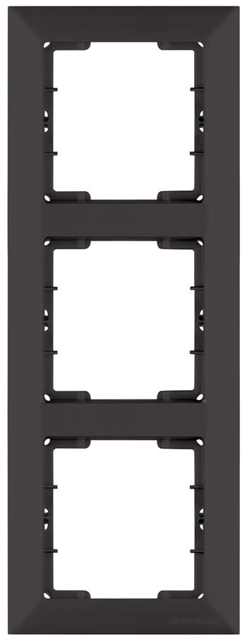 Sparset 10x 3 fach Rahmen vertikal Schwarz Matt CANDELA