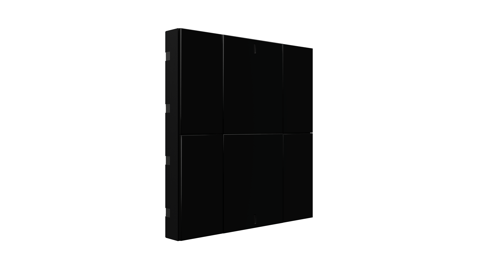 KNX Taster iSwitch+ schwarz 6 Tasten