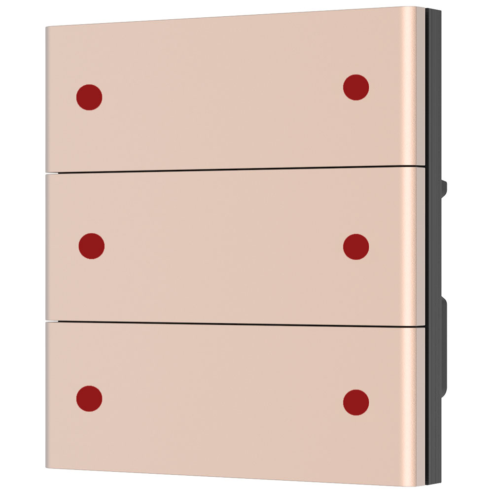 KNX Taster Rose Gold 6