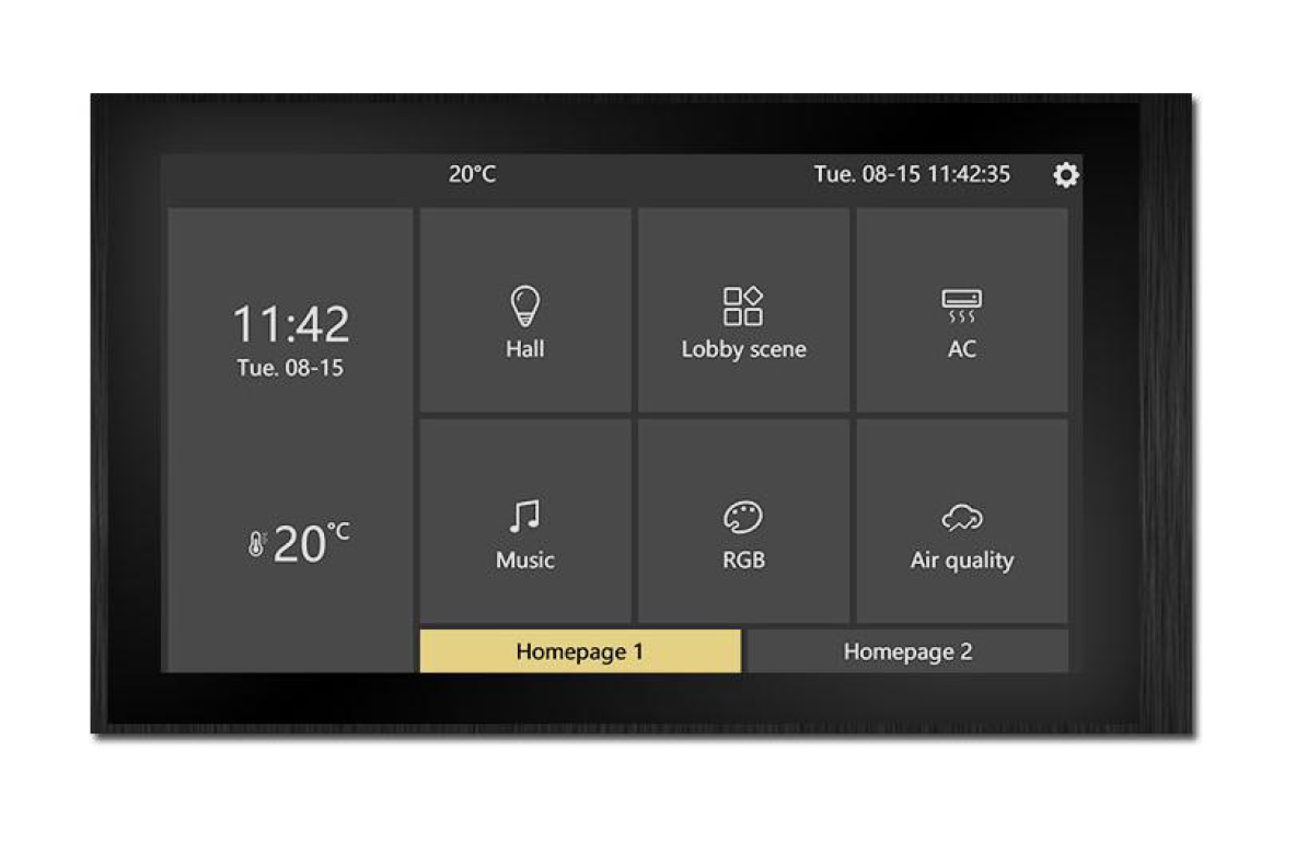 5.5 Zoll KNX Taster mit Touch Display