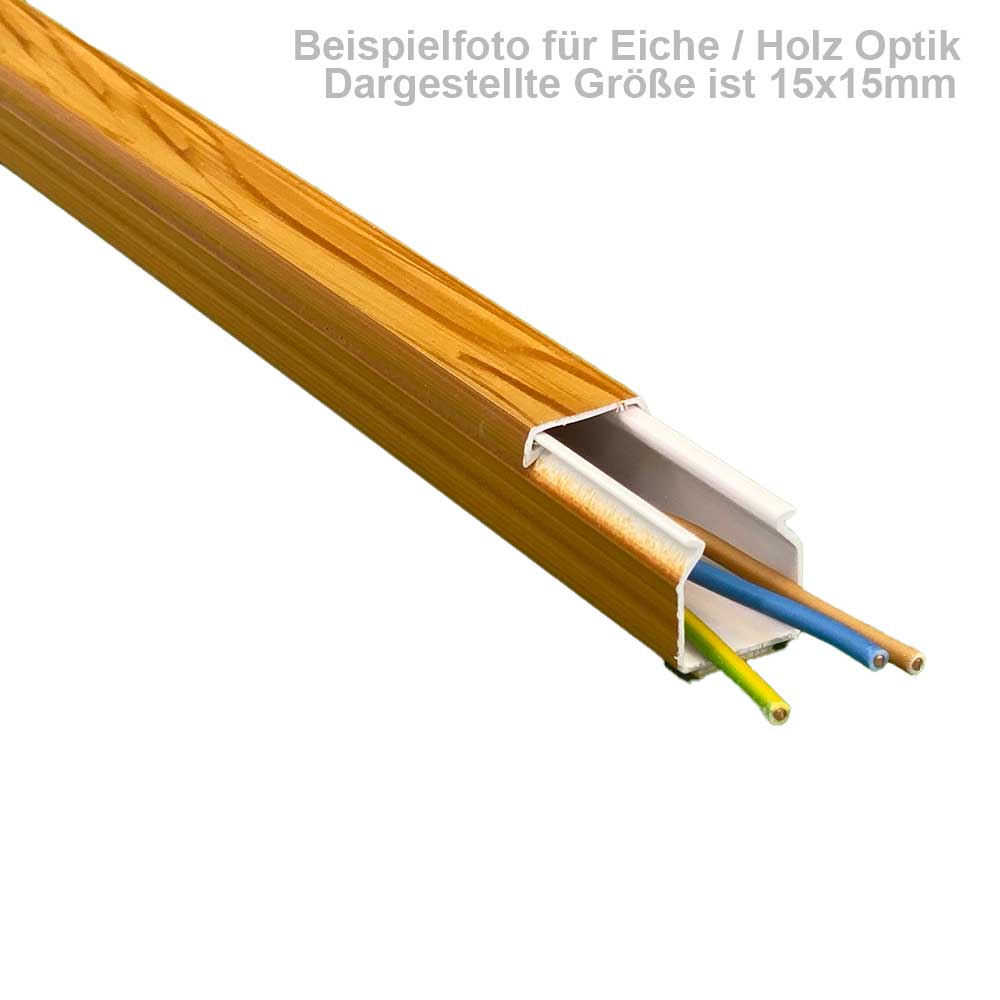 100x60 mm Kabelkanal Eiche zum Schrauben 1m