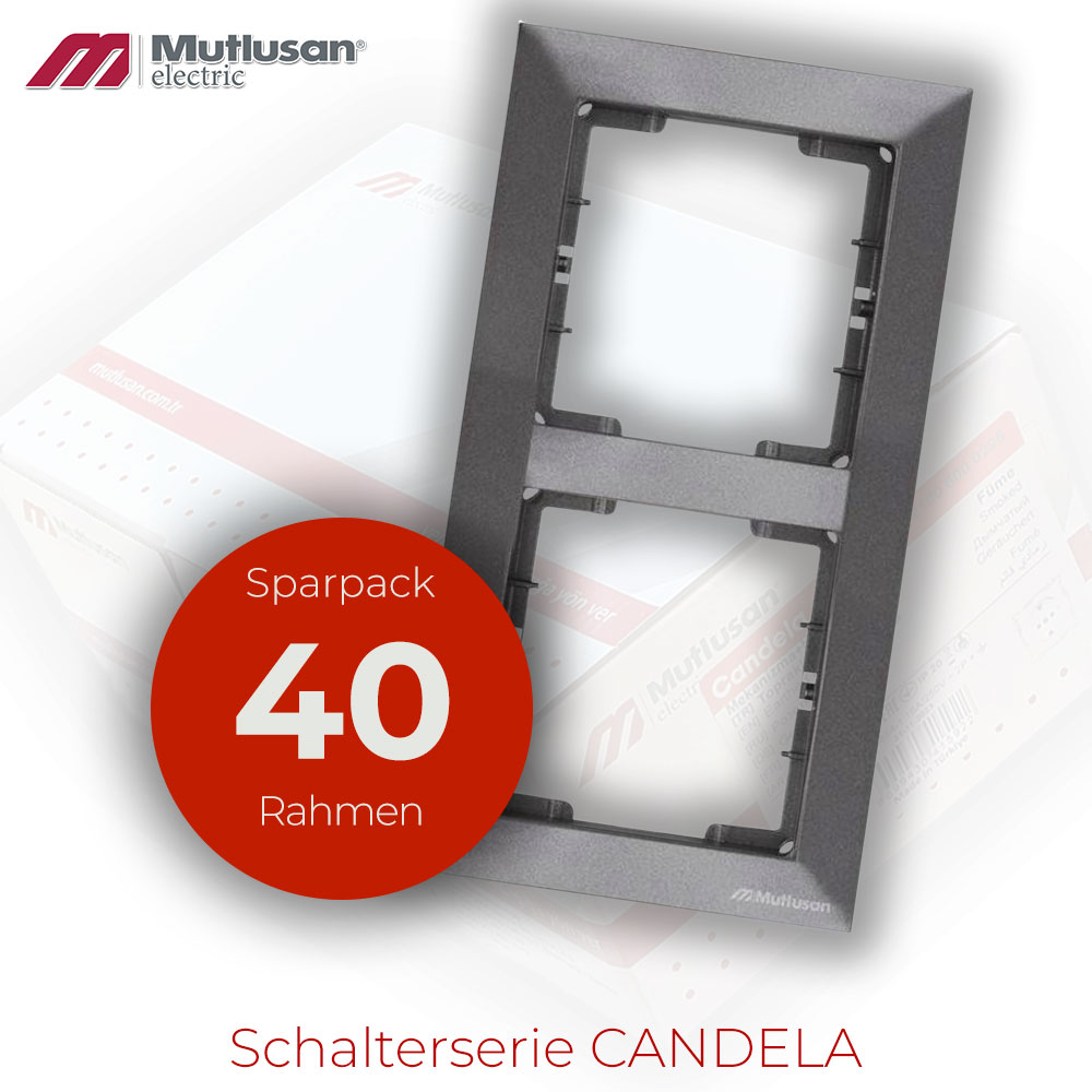 Sparset 40x 2fach Rahmen Vertikal Anthrazit Metall Optik CANDELA