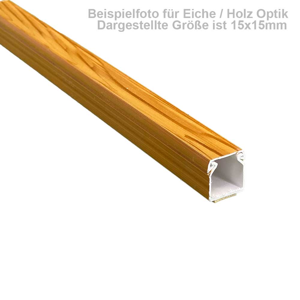 100x40 mm Kabelkanal Eiche zum Schrauben 1m