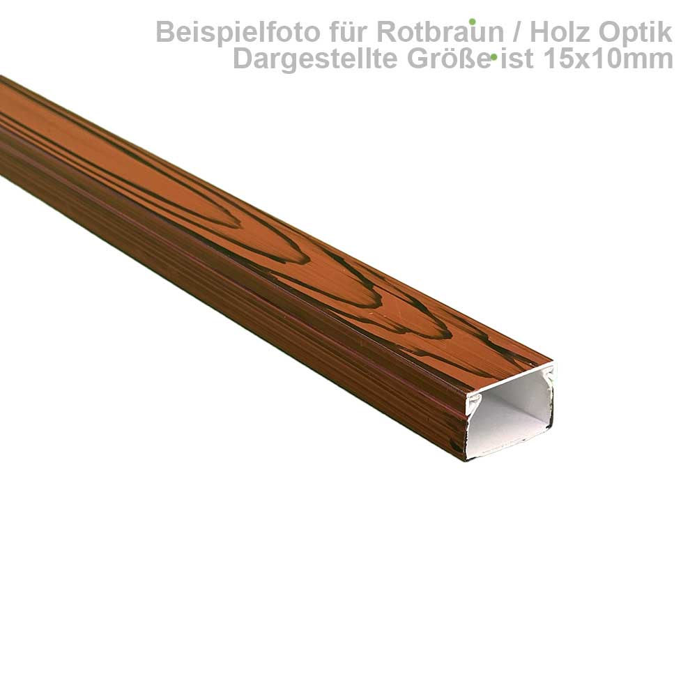 Kabelkanal Rot Braun (Selbstklebend) - 2x1m 10X8X2000mm Rot Braun Selbstklebend - 2x1m