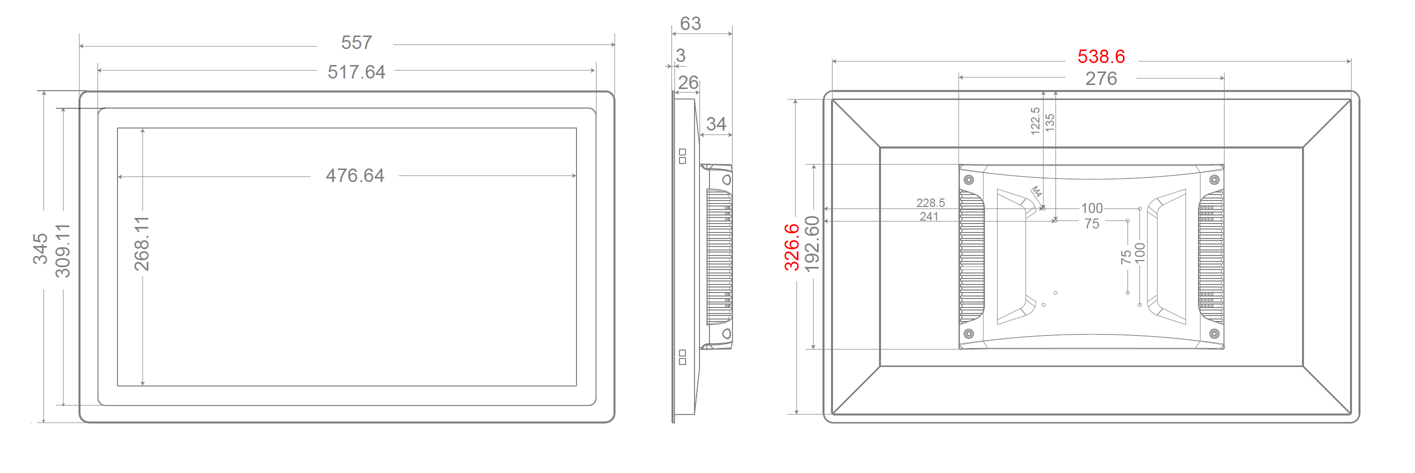 Masse vom Touchpanel