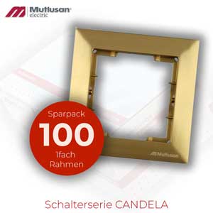 Sparset 100x 1fach Rahmen Gold Metall Optik CANDELA Standard