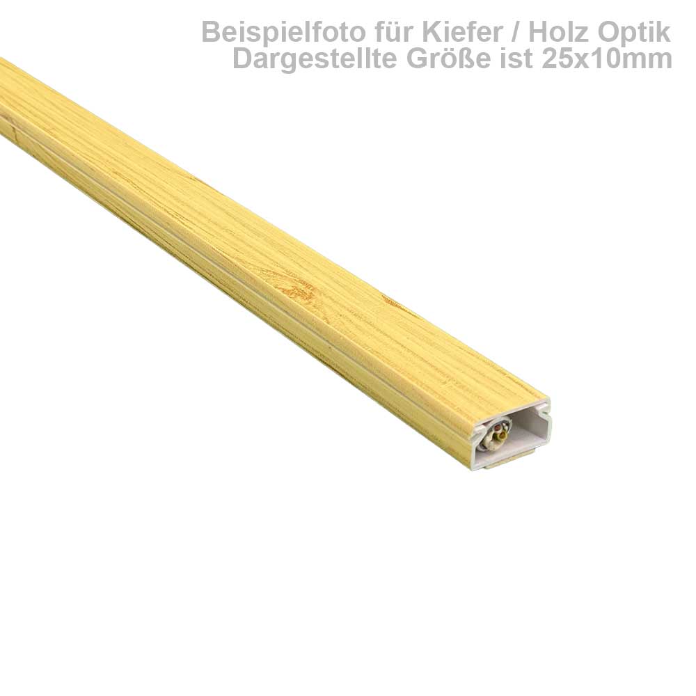 40x40 mm Kabelkanal Kiefer / Fichte Selbstklebend 1m