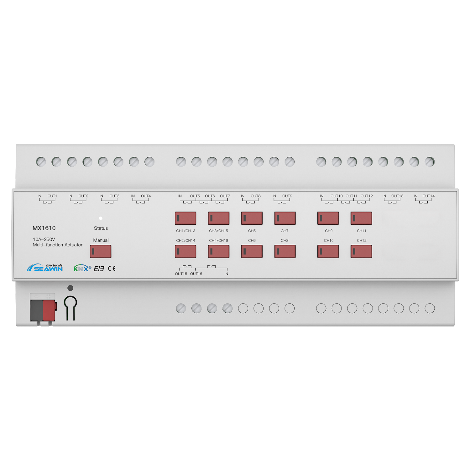 16 fach KNX Kombiaktor 10A