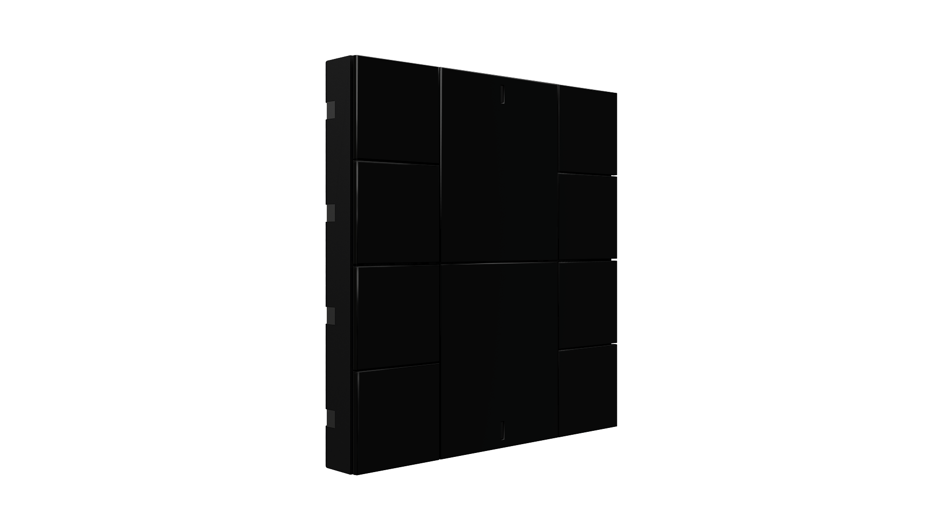 KNX Taster mit Air Quality Sensor iSwitch+ Schwarz 10 Tasten