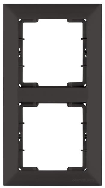 Sparset 10x 2fach Rahmen Vertikal Schwarz Matt  CANDELA Standard