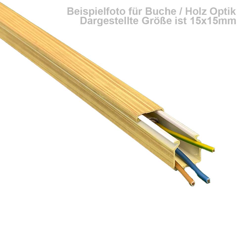 Kabelkanal Buche Hell (Selbstklebend) - 2x1m 10X8X2000mm Buche Hell - 2x1m