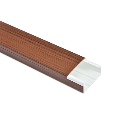 40x25 mm Kabelkanal Merbau / Teak Schrauben / Bohren 2m