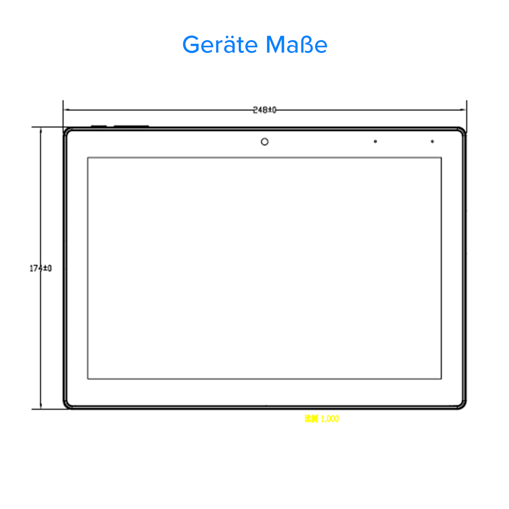 10 Zoll ANDROID Panel mit PoE