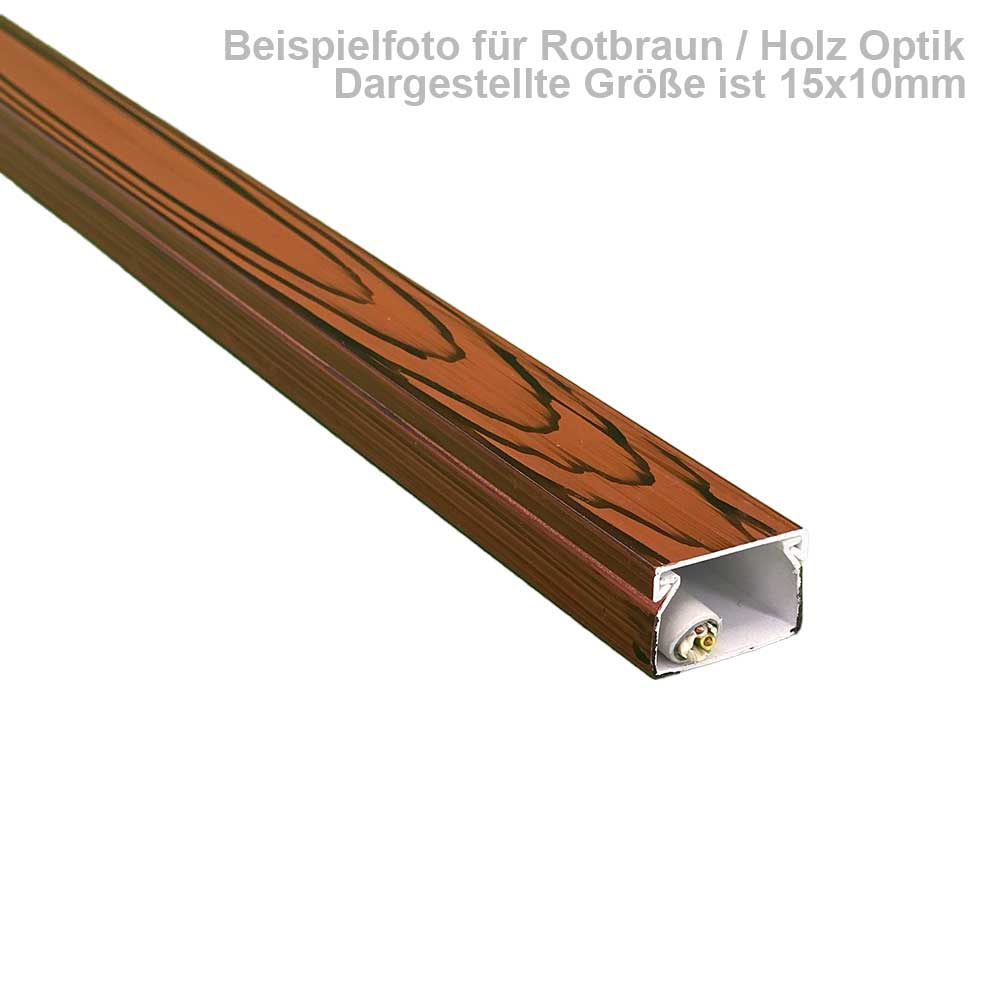 Kabelkanal Rot Braun - 2x1m 15X10x2000mmRot Braun - 2x1m