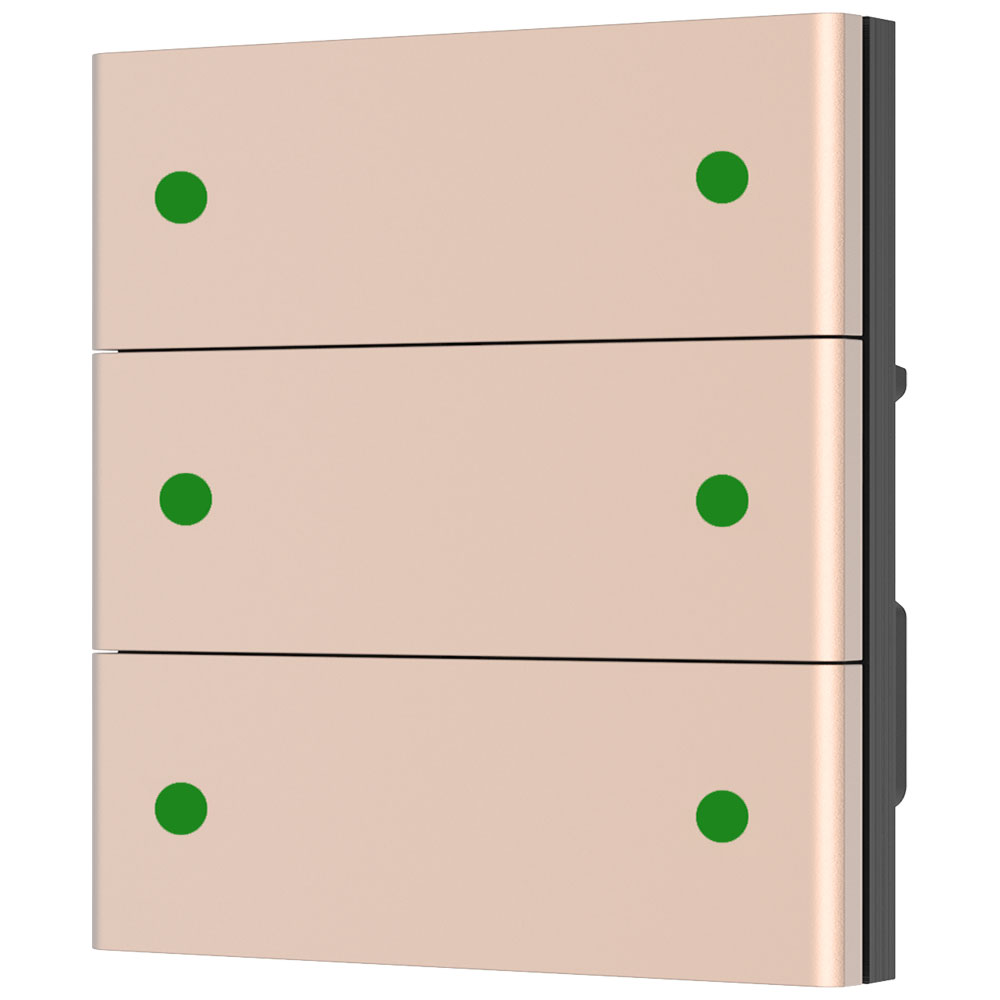 KNX Taster Rose Gold 6