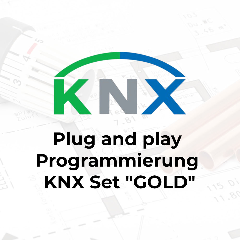 Plug and play Programmierung KNX Set "GOLD"