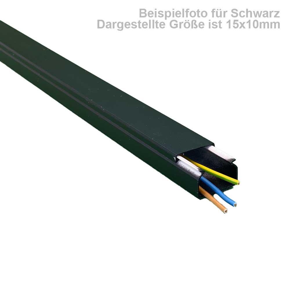 Farbmuster Kabelkanal schwarz