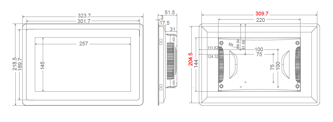 Masse vom Touchpanel