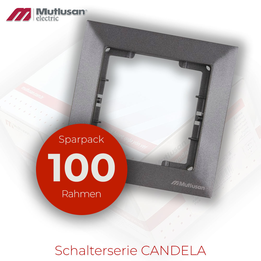 Sparset 100x 1fach Rahmen  Anthrazit Metall Optik CANDELA