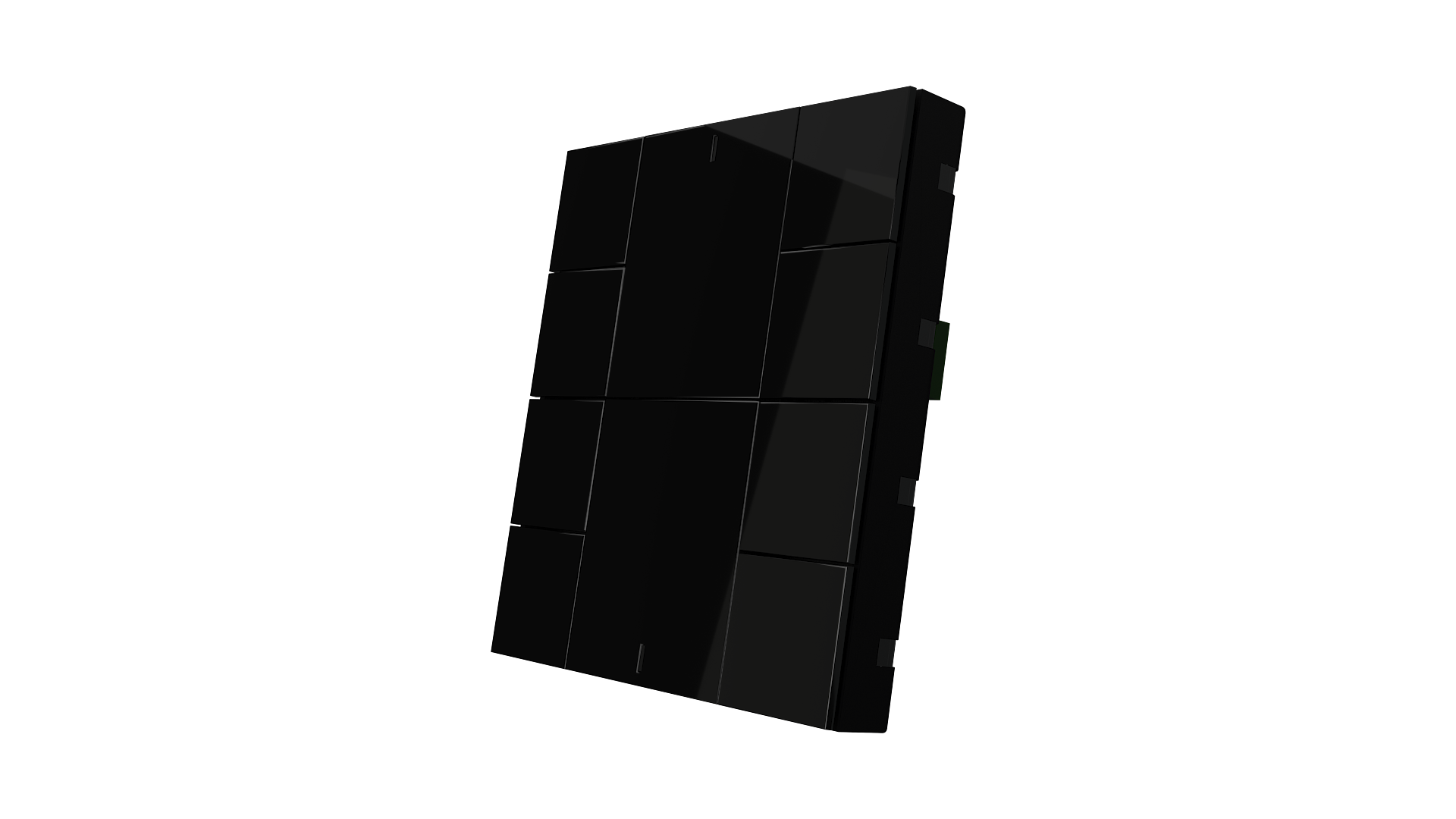 KNX Taster mit Air Quality Sensor iSwitch+ Schwarz 10 Tasten