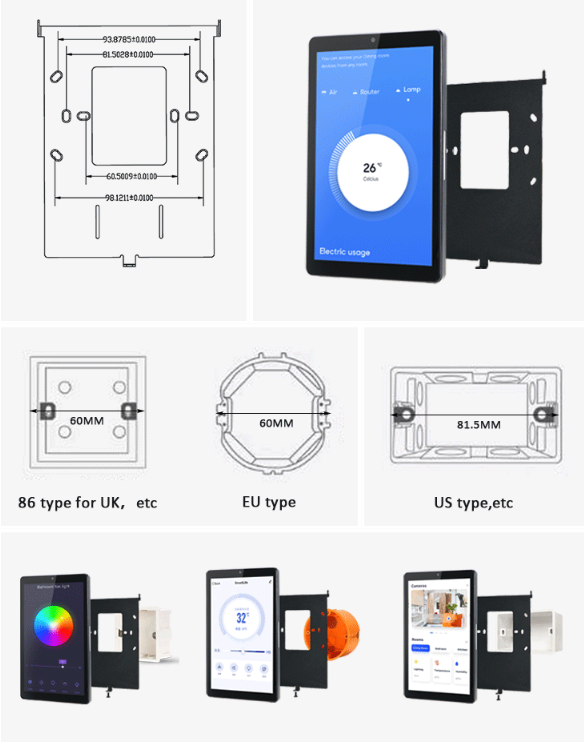 8 Zoll Smart Panel mit PoE