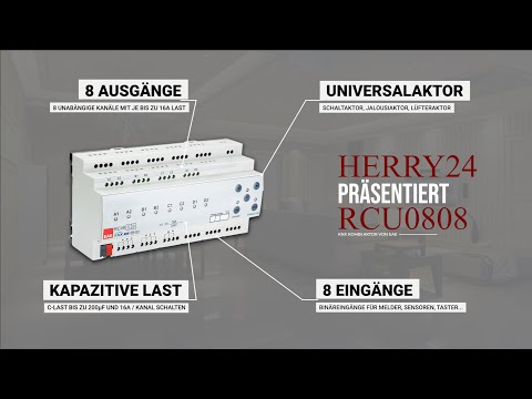 8 fach KNX Aktor mit 8 fach Binäreingang